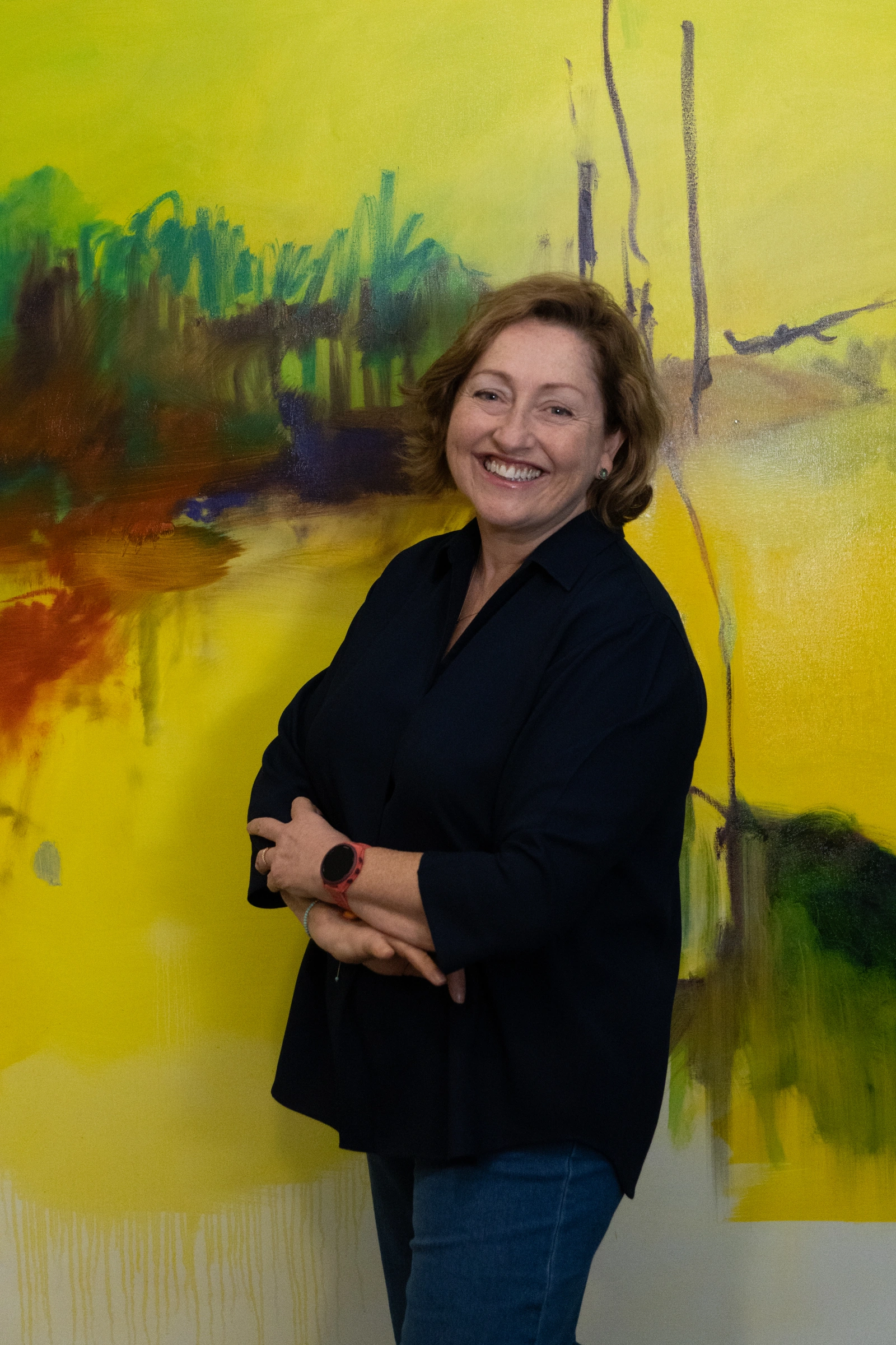 Jane Haycock in her studio