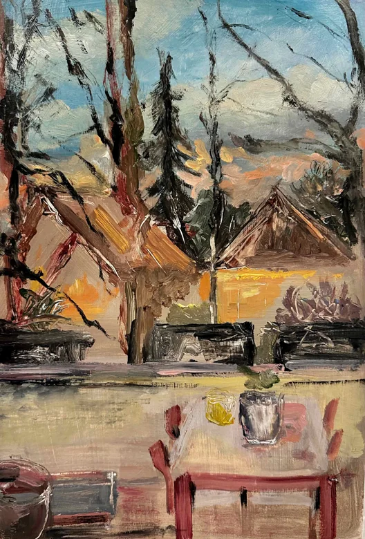 View from the terrace, by Jane Haycock